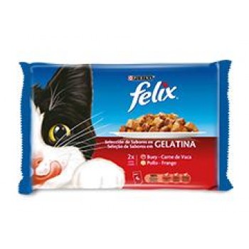 Felix Selecção de Sabores em Gelatina 4x100gr